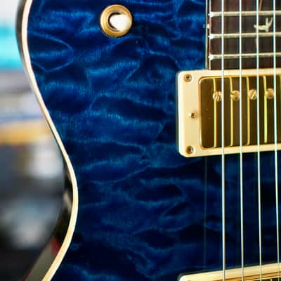 PRS 20th Anniversary Artist Top SingleCut Custom 22 Quilted Blue Brazilian Board 2007 image 2
