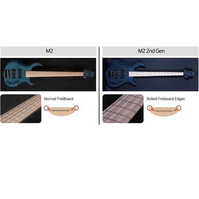 Basse Electrique M. Miller M2-4 TBL MN Transparent Blue image 13