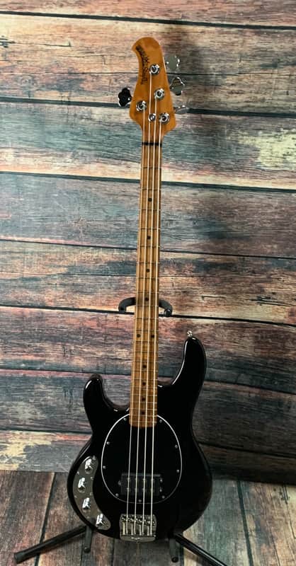 Ernie Ball Music Man Left Handed StingRay Special H 4 String Electric Bass - Black image 1