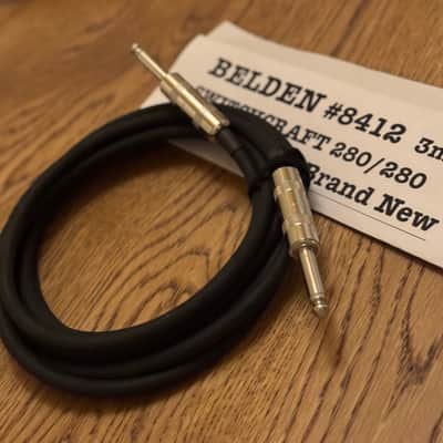 BELDEN 8412 Guitar Cable 3m(10ft)Black with Switchcraft 280/280 – Brand New Bild 6