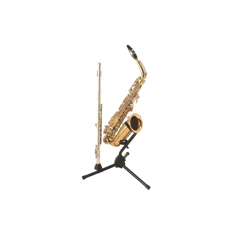 On-Stage SXS7101B Alto/Tenor Saxophone Stand with Flute Peg image 1