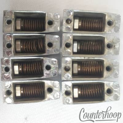 *Leedy 8x Beavertail Tom/Snare Drum Lugs Chrome No-Tab Elkhart,IN USA 40s-50s OG image 3