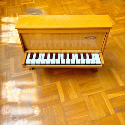Legendary Antique Michelsonne Paris Wooden 25-Keys Upright Real Toy Piano made in France in 1950s! image 2