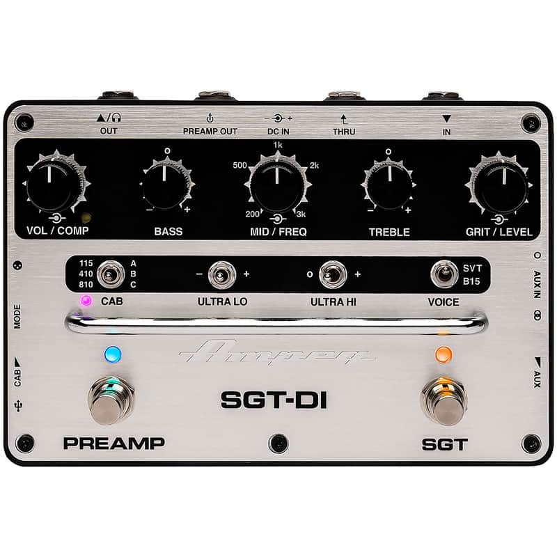 NEW!!! Ampeg SGT-DI Bass Preamp Pedal and DI image 1