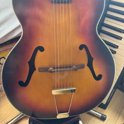 Harmony H954 Broadway 50's Vintage Acoustic- Red Sunburst image 6