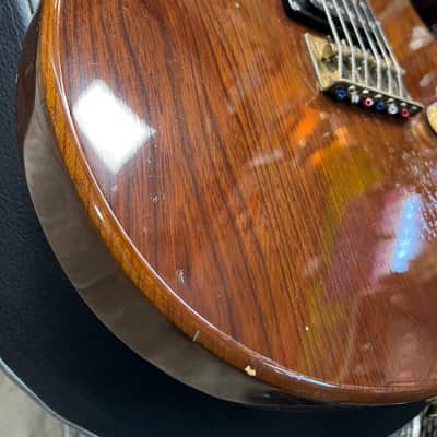 Hondo II HP-1081 Longhorn Guitarlin 31 Frets 1980 - Walnut image 15