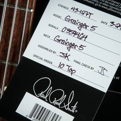 PRS Grainger 5 String Bass - Faded Whale Blue image 20