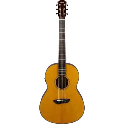 Yamaha Transacoustic Parlor Csf Guitar With Bag - Vintage Natural image 2