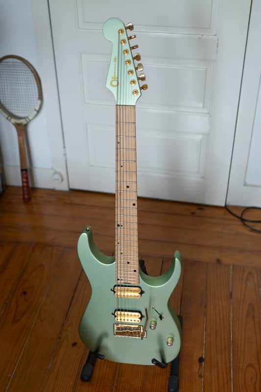 Charvel Angel Vivaldi Nova 7 Sage Green 2019 - Present - Satin Sage Green image 1