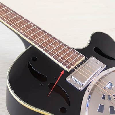39 Inch Acoustic Electric Resonator Guitar, Laminated Spruce Top Body, Okoume Wood Neck image 9
