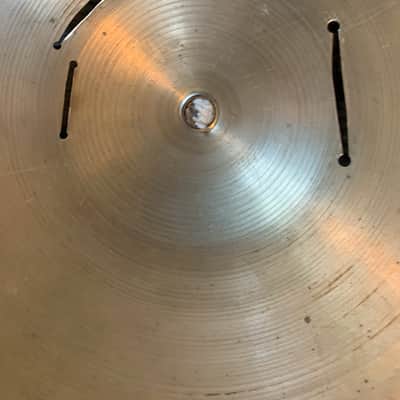 A. Zildjian 60s Stamp 18" Crash Ride - Riveted - Repaired image 5
