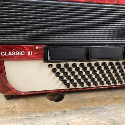 Accordion Hoyer Classic III 34/72/III/5/3 rot LMM image 2