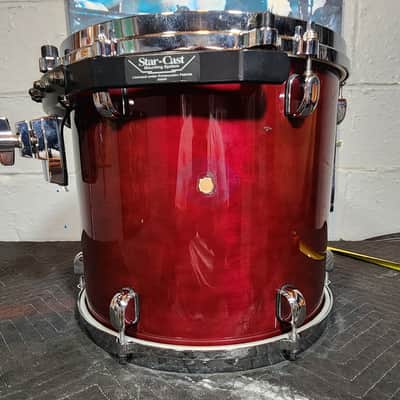 Tama Starclassic Performer 13x12 Rack Tom, Transparent Red. Vintage .1994 image 17