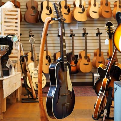 Lee Gibbs USA Concertone Archtop Acoustic Guitar Late 1950s Gold Burst w/Chipboard Case image 5