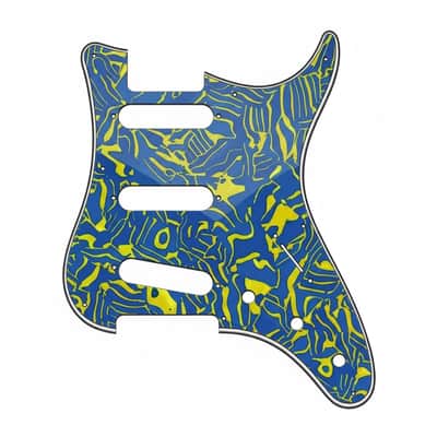 PRS Silver Sky Pickguard 8-Hole SSS - 3-Ply Mint Green image 7