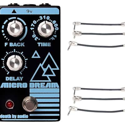 Death By Audio Micro Dream Delay + 2x Gator Patch Cable 3 Pack image 1
