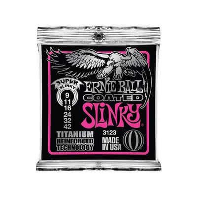 Ernie Ball 3123 Coated Super Slinky Electric Guitar Strings