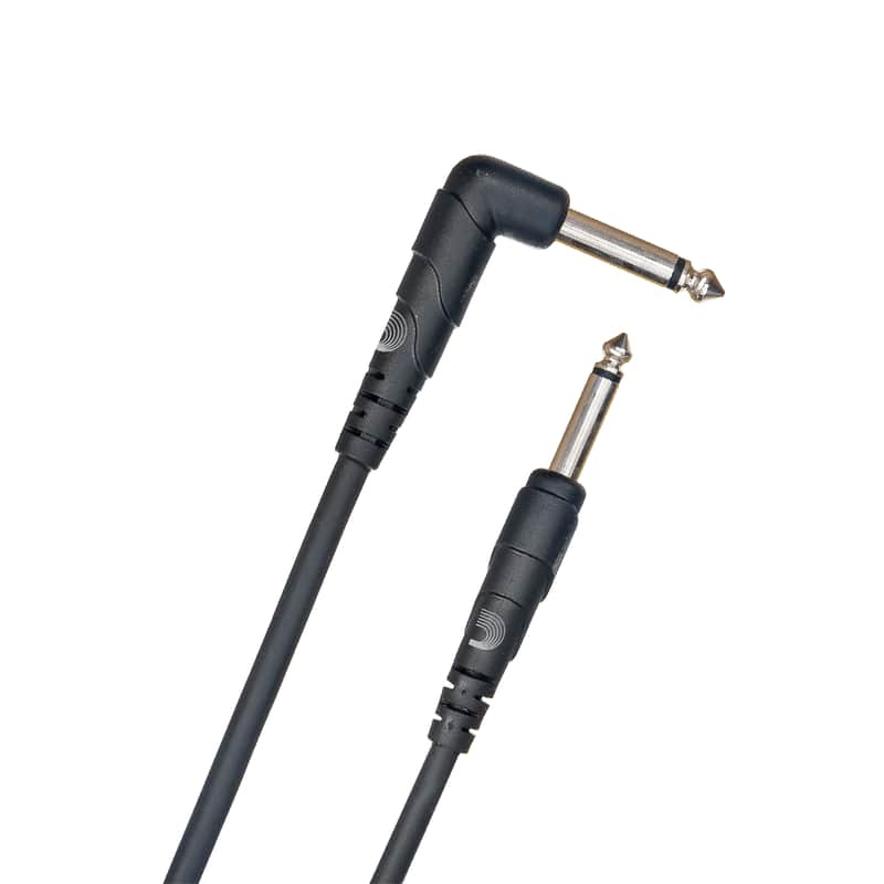D'Addario PW-CGTRA-10 Classic Series 1/4" Straight / Angled TS Instrument Cable - 10' image 1