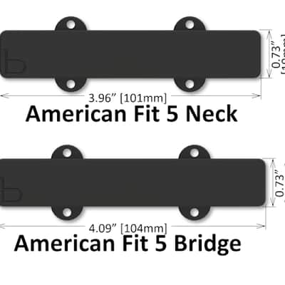 Bartolini 5-String B-Axis J55J-19-L/S 5-String J-Bass pickup set image 5