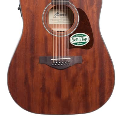 Ibanez Artwood AW5412 Acoustic Electric Guitar Open Pore Natural image 3