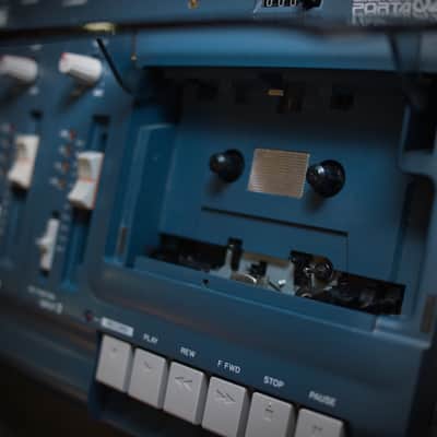 Serviced TASCAM Porta 02 mkII Ministudio (New Belts) 2000s - Blue image 6