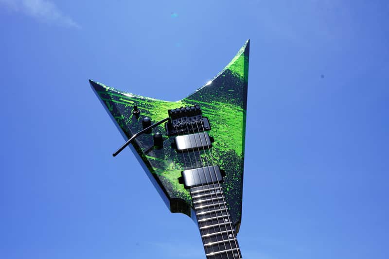 ESP USA V-II FR Alien Blood Splatter 6-String Electric Guitar w/ Hard Case (2025) image 1