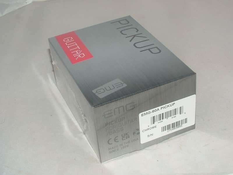 EMG 60A  Active Humbucker (Chrome)  New with Warranty image 1