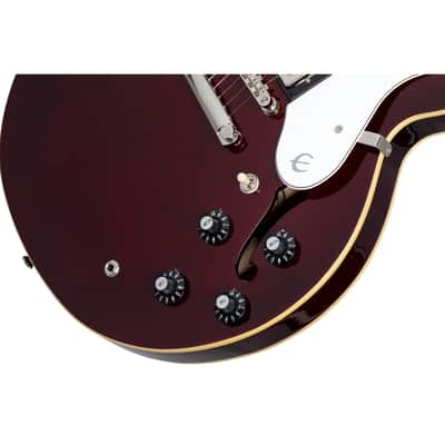 Epiphone Noel Gallagher Riviera Electric Guitar Dark Wine Red imagen 6