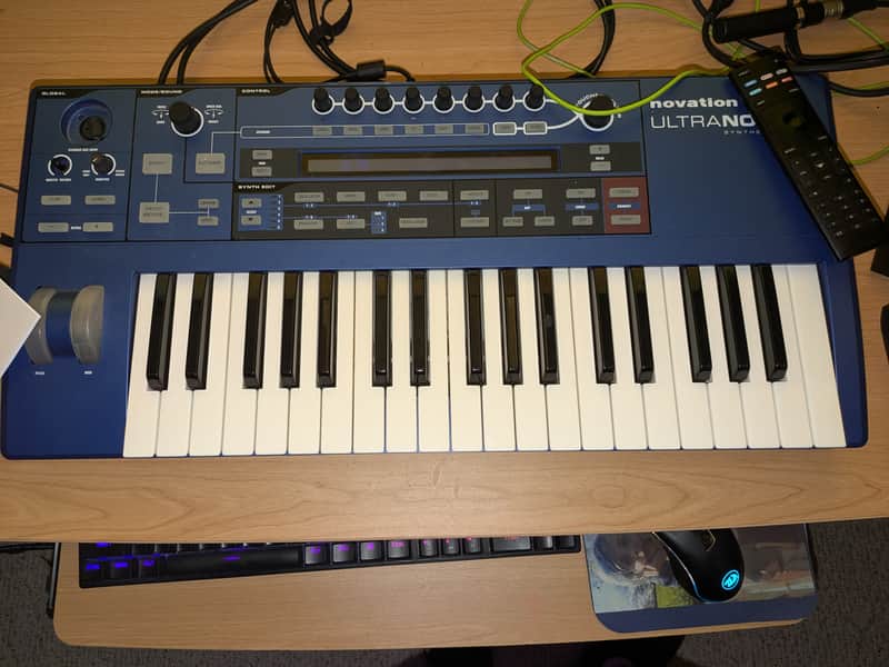 Novation UltraNova 37-Key 20-Voice Synthesizer 2010 - Blue image 1