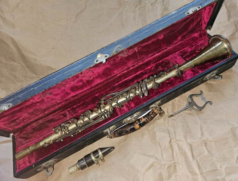 Cavalier Silver-Plated Metal Clarinet, USA, Good Condition imagen 1