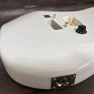 80s KRAMER JK1000 Body White Alder 1H w/Plate Made in Japan image 4