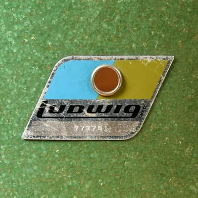 Ludwig Ludwig 12/13/16/22 1970's 4pc Drum Kit Green Sparkle image 3