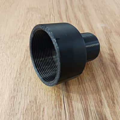 Black talk box tube adapter for 1/2" OD tube to a 1 3/8"-18 threaded driver image 4