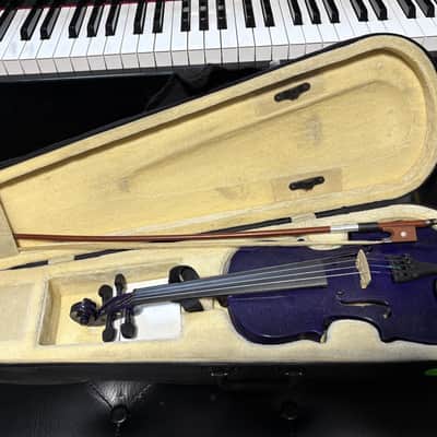 Mendini by Cecilio MV-Purple Violin (Used) image 2