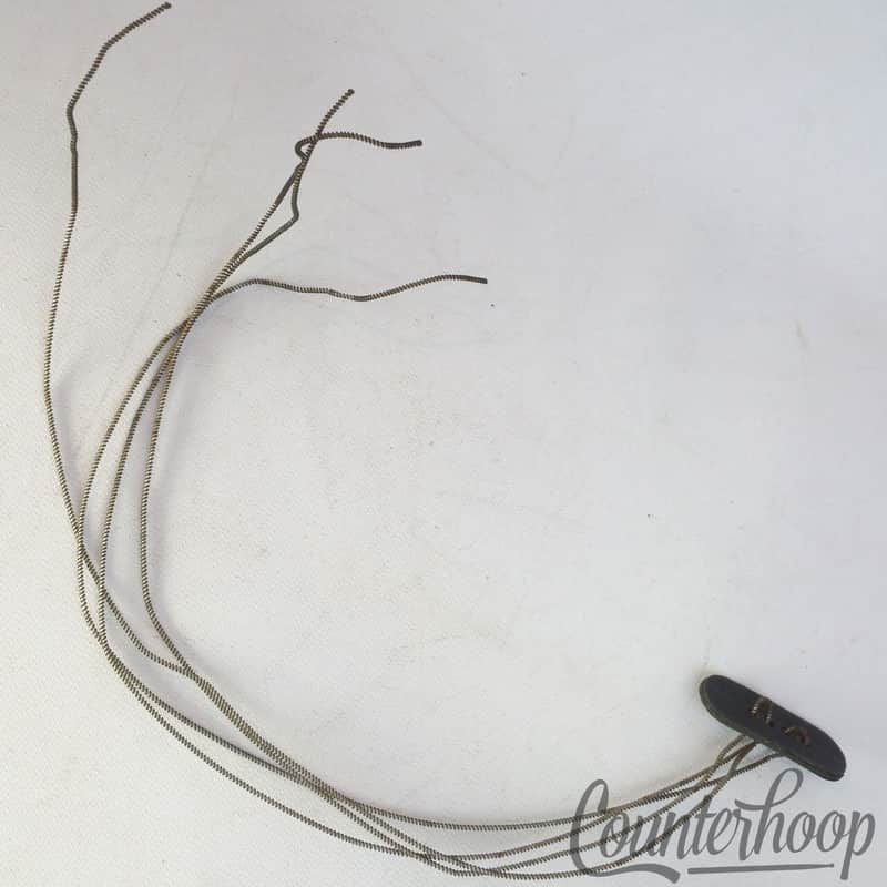 *Ludwig 12" 4-Strand Snare Drum Coiled Metal/Cloth Wires+Leather Butt Plate USA* image 1