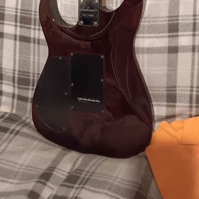 Jackson Rare Limited Edition Jackson Dinky MIK (Made in Korea) – Quilted Trans Red w/ Factory-Embedded Cross Inlays (HSS) Late90s,early2000 - Red quilted image 3