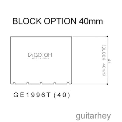 NEW Replacement Tremolo Block for GOTOH Genuine GE1996T Bridge Floyd Rose Japan - 40mm Lenght image 2