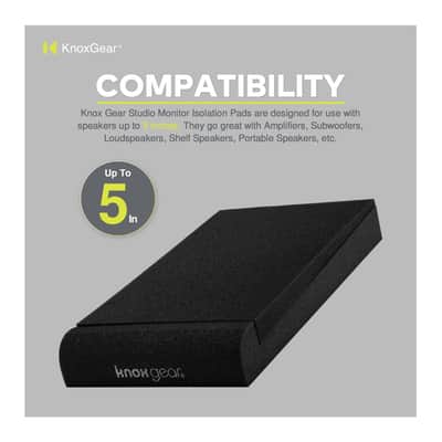 Knox Gear Studio Monitor Isolation Pads for 5-Inch Speakers (Pair) image 6