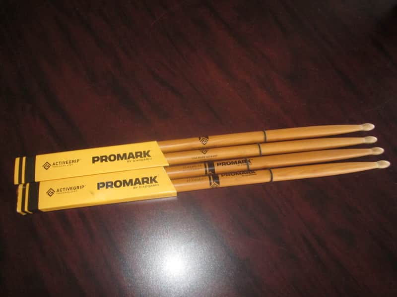 Pro-Mark TX7AW-AGC Classic 7A ActiveGrip Clear Drum Sticks 2018 - 2020 - Natural image 1