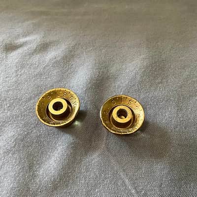 Gibson Rare Vintage 1960 Gold Reflector Shallow Post Knobs Les Paul ES SG MM 1960-1961 image 5