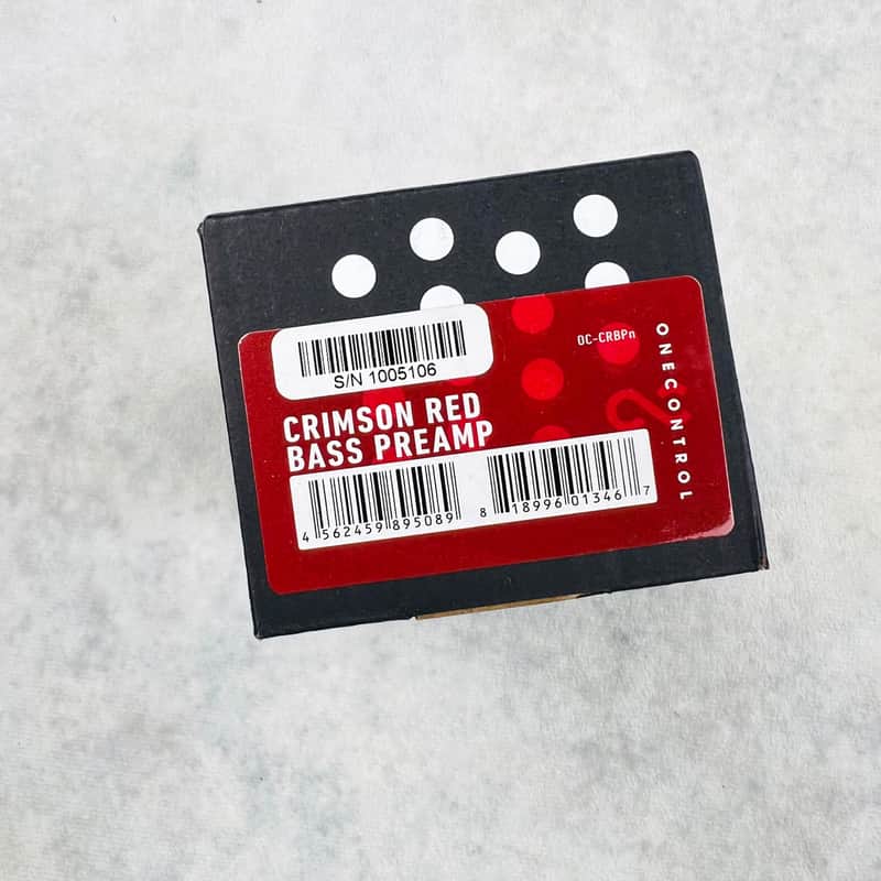 One Control Crimson Red Bass Preamp Pedal 2010s | Reverb