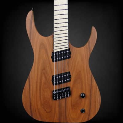 Skervesen Mirage 6FF Custom Multi-Scale - ATLAS pickups - Black Limba HH w/Bag image 4
