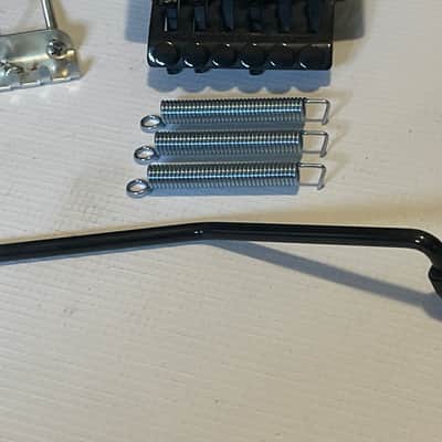 2000's Jackson Dinky Guitars JT-580LP Black Licensed Floyd Rose Tremolo Guitar Bridge image 2