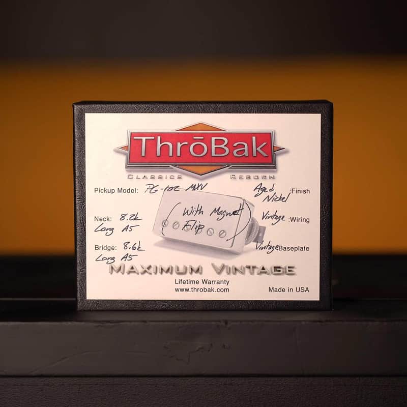 New ThroBak PG-102 MXV Humbucker Set - Aged Nickel image 1