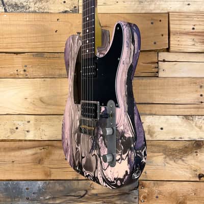 Nash T-2 HB Relic Swirl over Shell Pink, Dimarzios, 7.8 lbs image 2