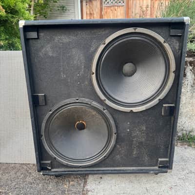 Fender Bassman 50 2x15" Speaker Cabinet Black 1970s image 10