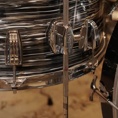 Ludwig 12/13/16/22" Classic Maple Mod Drum Set - Vintage Black Oyster image 13