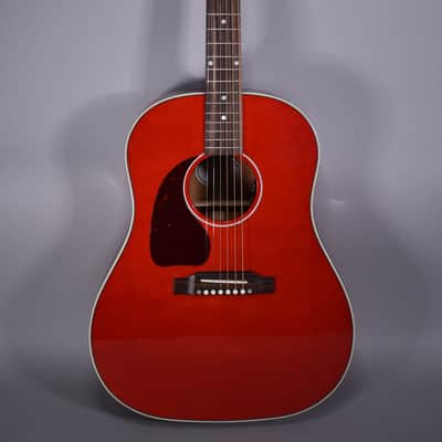 2025 Gibson J-45 Standard Left-Handed Acoustic-Electric | Cherry Finish W/OHSC image 2