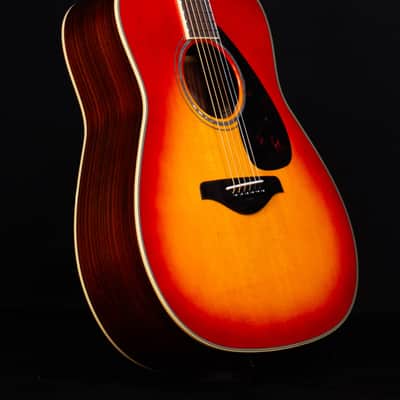 Yamaha FG830 Folk Acoustic Guitar, Autumn Burst image 4