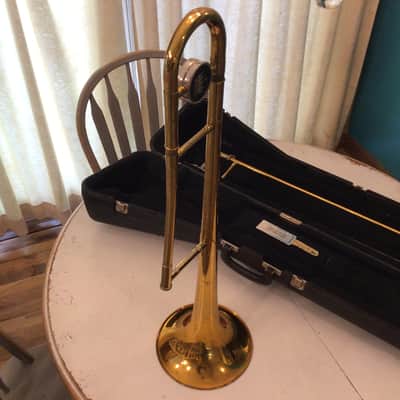 King 606 Student Model Tenor Trombone 1980's - 1990's - Clear-Lacquered Brass image 4